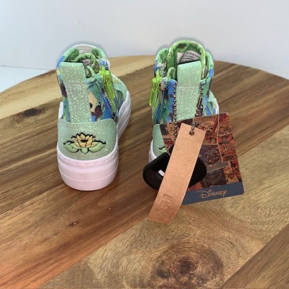 Ground Up Disney Princess and the Frog Tiana Hightop Side Zip Baby Shoes Size 6 - Picture 5 of 14